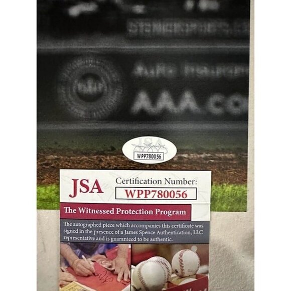 Matt Stairs signed "08 WSC" autographed Philadelphia 76ers 16x20 photo JSA - Picture 3 of 3